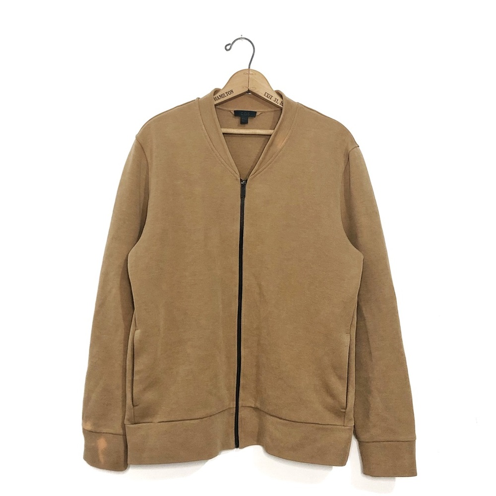 COS | Tan Zip Up Sweater